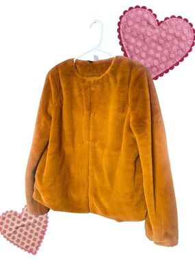Mustard Yellow Faux Fur Coat